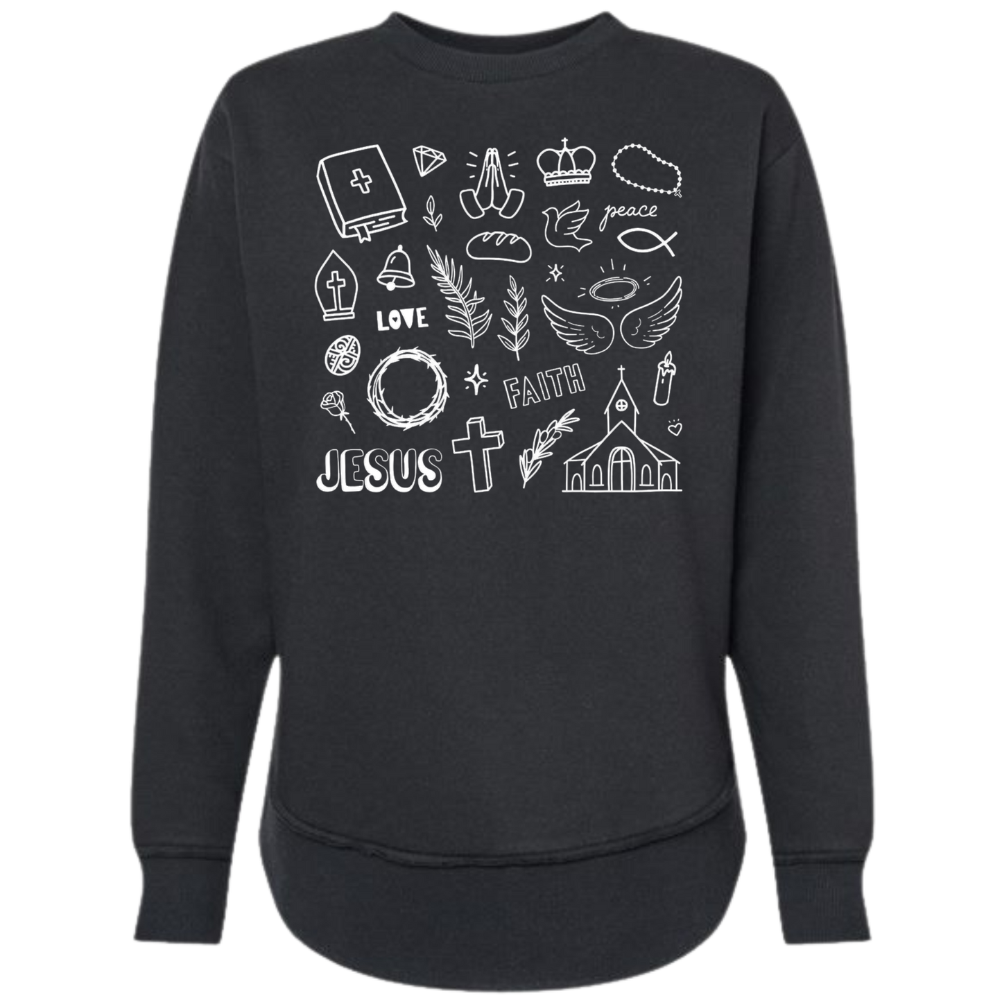 Faith in Every Detail Crewneck | Christian Sweatshirt | Jesus Graphic Pullover