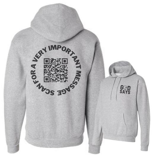 GOD LOVES YOU QR CODE Hoodie