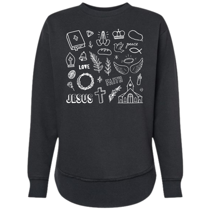 Faith in Every Detail Crewneck | Christian Sweatshirt | Jesus Graphic Pullover