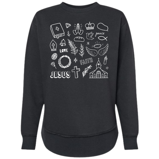 Faith in Every Detail Crewneck | Christian Sweatshirt | Jesus Graphic Pullover